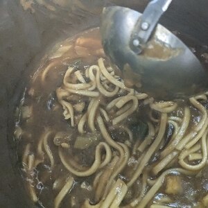 カレールー1個で簡単カレーうどん